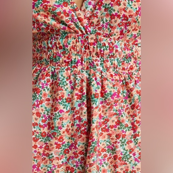 VICI Mila Long Flared Sleeve Playsuit In Floral - Picture 7 of 7
